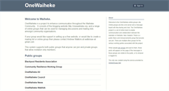 Desktop Screenshot of onewaiheke.onlinegroups.net