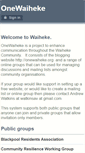 Mobile Screenshot of onewaiheke.onlinegroups.net