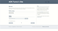 Desktop Screenshot of adkfarms.onlinegroups.net