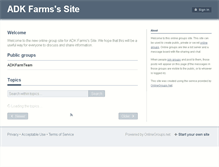 Tablet Screenshot of adkfarms.onlinegroups.net