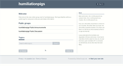 Desktop Screenshot of humiliationpigs.onlinegroups.net