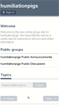 Mobile Screenshot of humiliationpigs.onlinegroups.net