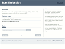 Tablet Screenshot of humiliationpigs.onlinegroups.net