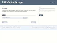 Tablet Screenshot of pkr.onlinegroups.net