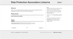 Desktop Screenshot of dataprotectionassociation.onlinegroups.net