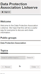 Mobile Screenshot of dataprotectionassociation.onlinegroups.net