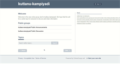 Desktop Screenshot of kuttanu-kampiyadi.onlinegroups.net