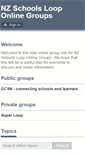Mobile Screenshot of nzschoolsloop.onlinegroups.net