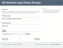 Tablet Screenshot of nzschoolsloop.onlinegroups.net