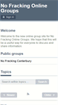 Mobile Screenshot of nofracking.onlinegroups.net