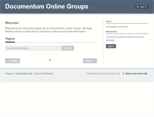 Tablet Screenshot of documentum.onlinegroups.net